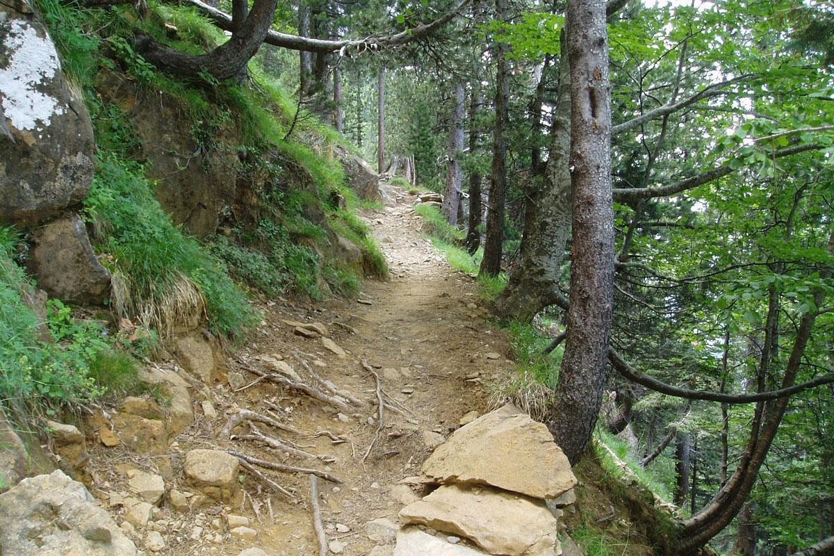 Route entlang des Jägerpfads und Pelay-Kammwegs (Senda de los Cazadores y Faja de Pelay)