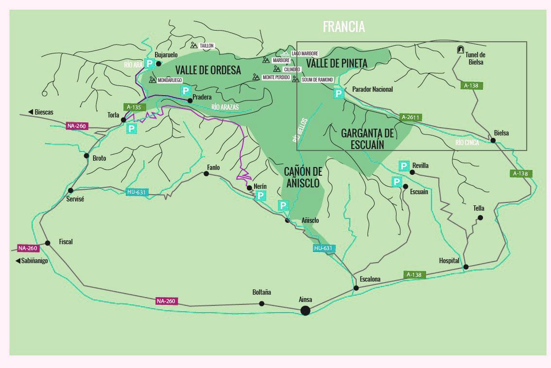 Itinéraires de randonnée dans la Vallée de Bujaruelo