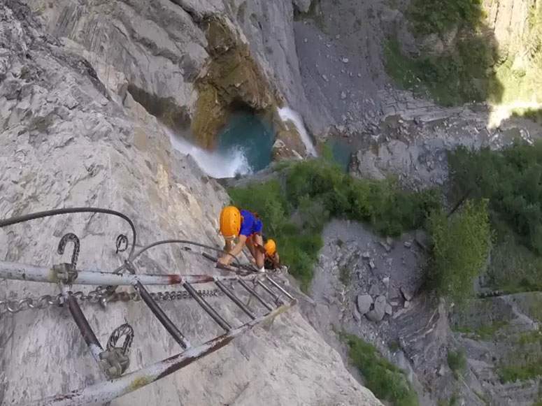 Escadas da ferrata Sorrosal